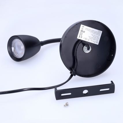 Veioză LED dimabilă LED/4W/230V negru