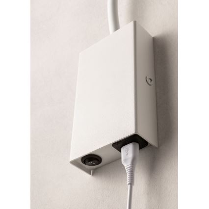 Veioză LED flexibilă Redo 01-2754 WALLIE LED/3W/230V USB CRI 90 alb