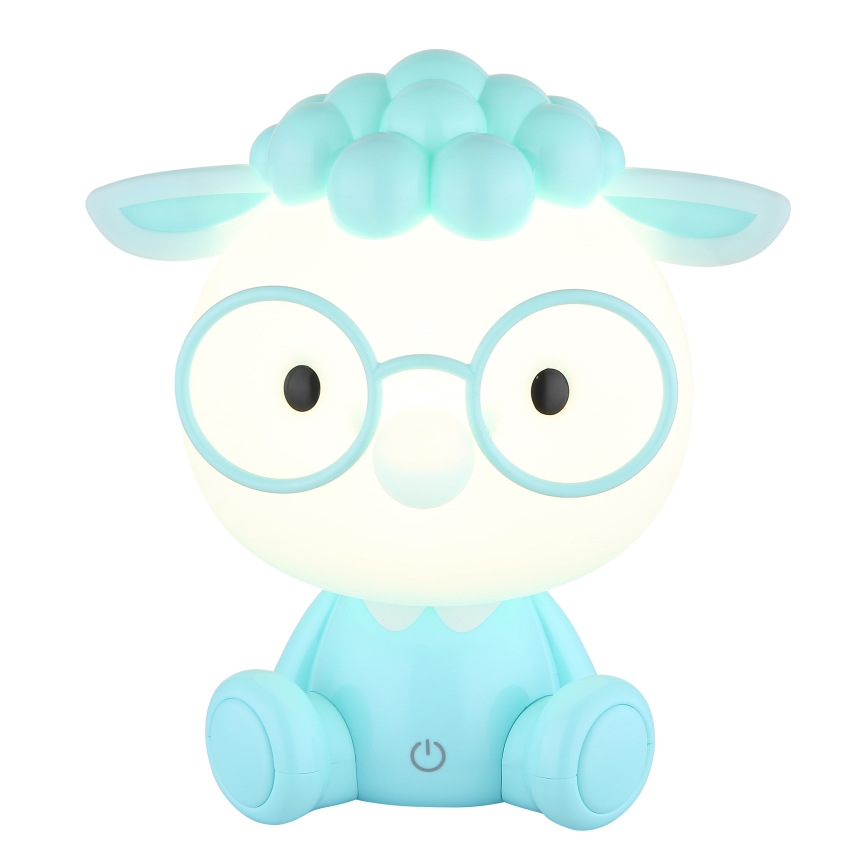 Veioză LED reîncărcabilă dimabilă de veghe pentru copii Globo LED/1W/5V 500 mAh albastru