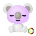 Veioză LED RGBW dimabilă de veghe pentru copii LED/2,5W/230V alb koala