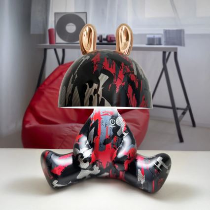 Veioză LED tactilă dimabilă pentru copii FANCY LED/2,5W/3,7V 1200 mAh negru/roșu