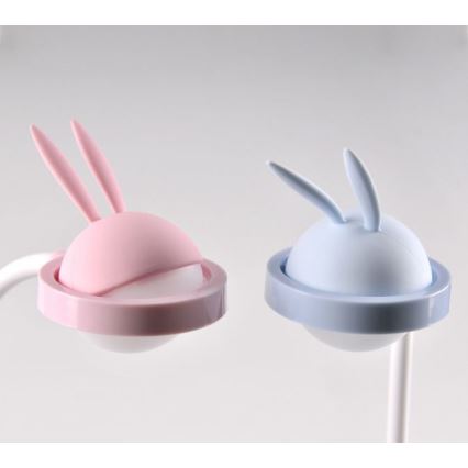 Veioză LED tactilă pentru copii RABBIT LED/0,4W/5V 3000/6500K roz + USB