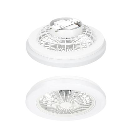 Plafonieră LED dimabilă cu ventilator VENTELUX LED/24W/230V 3000/4000/6500K Ø 45 cm albă + telecomandă