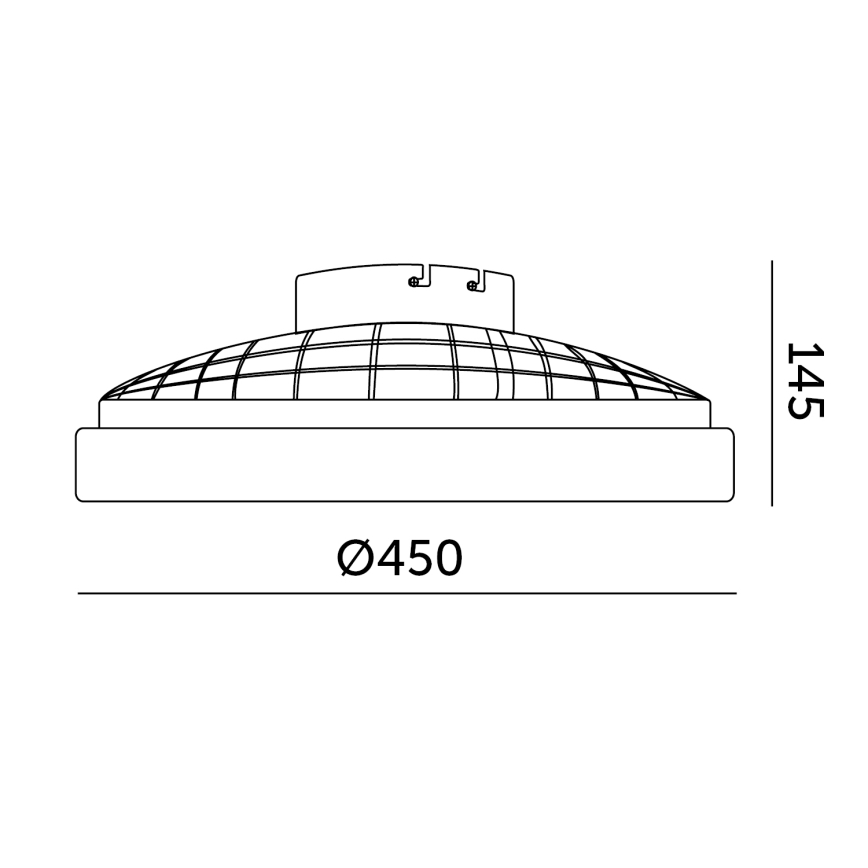 Plafonieră LED dimabilă cu ventilator VENTELUX LED/24W/230V 3000/4000/6500K Ø 45 cm albă + telecomandă
