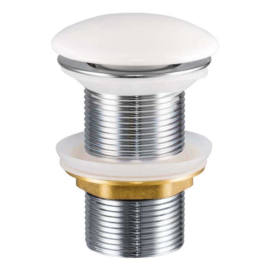 Ventil de lavoar COMAD CLICK-CLACK T201-3 CLICK-CLACK d. 7 cm alb lucios