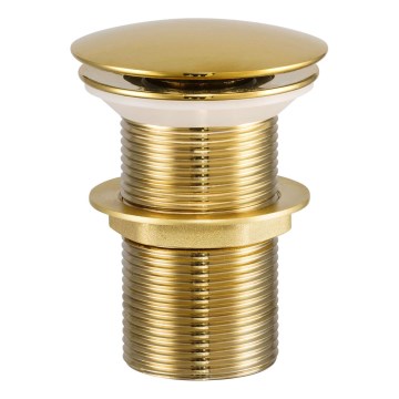 Ventil de lavoar COMAD CLICK-CLACK T201G-3 CLICK-CLACK d. 7 cm auriu lucios