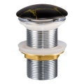 Ventil de lavoar COMAD CLICK-CLACK T201M-B12-3 CLICK-CLACK d. 7 cm negru mat