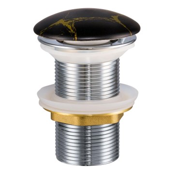 Ventil de lavoar COMAD CLICK-CLACK T201M-B12-3 CLICK-CLACK d. 7 cm negru mat