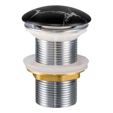 Ventil de lavoar COMAD CLICK-CLACK T201M-B2-3 CLICK-CLACK d. 7 cm negru mat