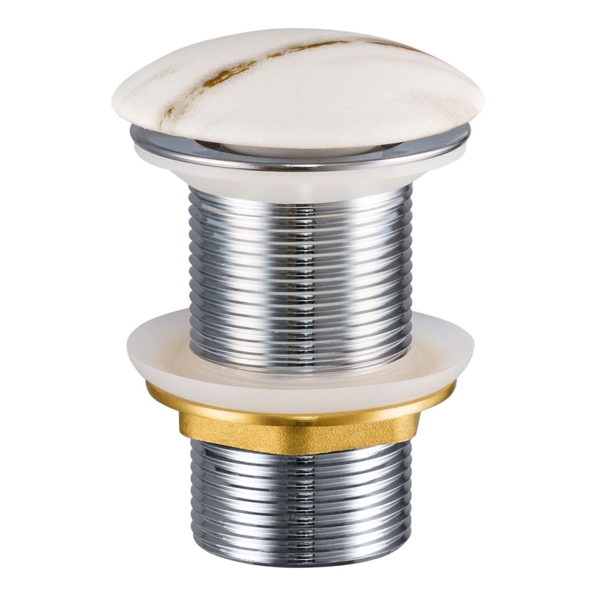 Ventil de lavoar COMAD CLICK-CLACK T201M-W3-3 CLICK-CLACK d. 7 cm alb mat