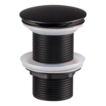 Ventil de lavoar COMAD CLICK-CLACK T201MBG-3 CLICK-CLACK d. 7 cm negru mat