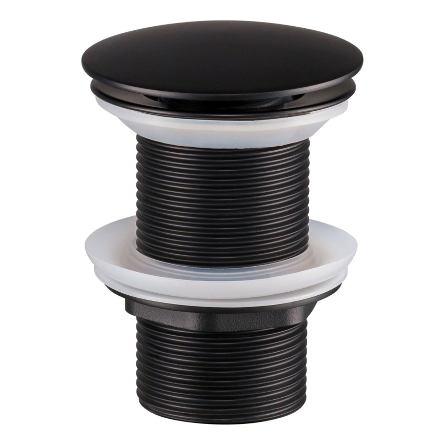 Ventil de lavoar COMAD CLICK-CLACK T201MBG-3 CLICK-CLACK d. 7 cm negru mat