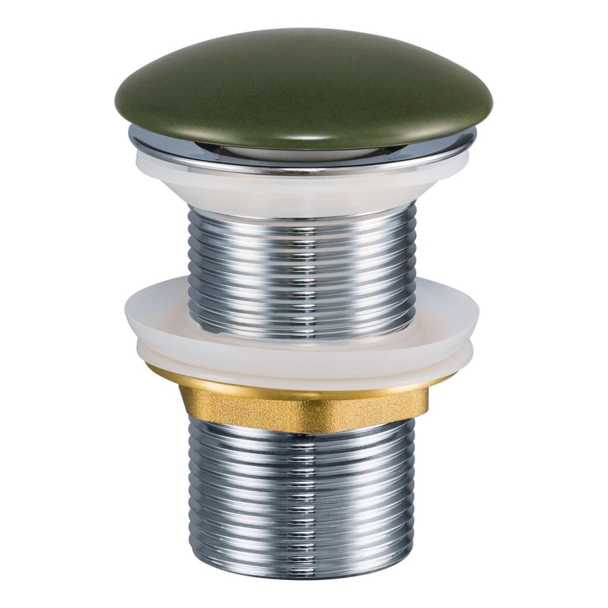 Ventil de lavoar COMAD CLICK-CLACK T201MFG-3 CLICK-CLACK d. 7 cm verde mat