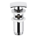 Ventil de lavoar cu preaplin KFA Armatura 660-454-00 CLICK-CLACK 7x7 cm crom lucios