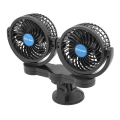 Ventilator auto cu ventuză 7W/12V negru
