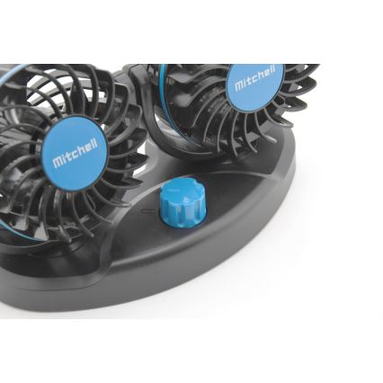 Ventilator auto pentru bord cu USB 3W/5V, negru