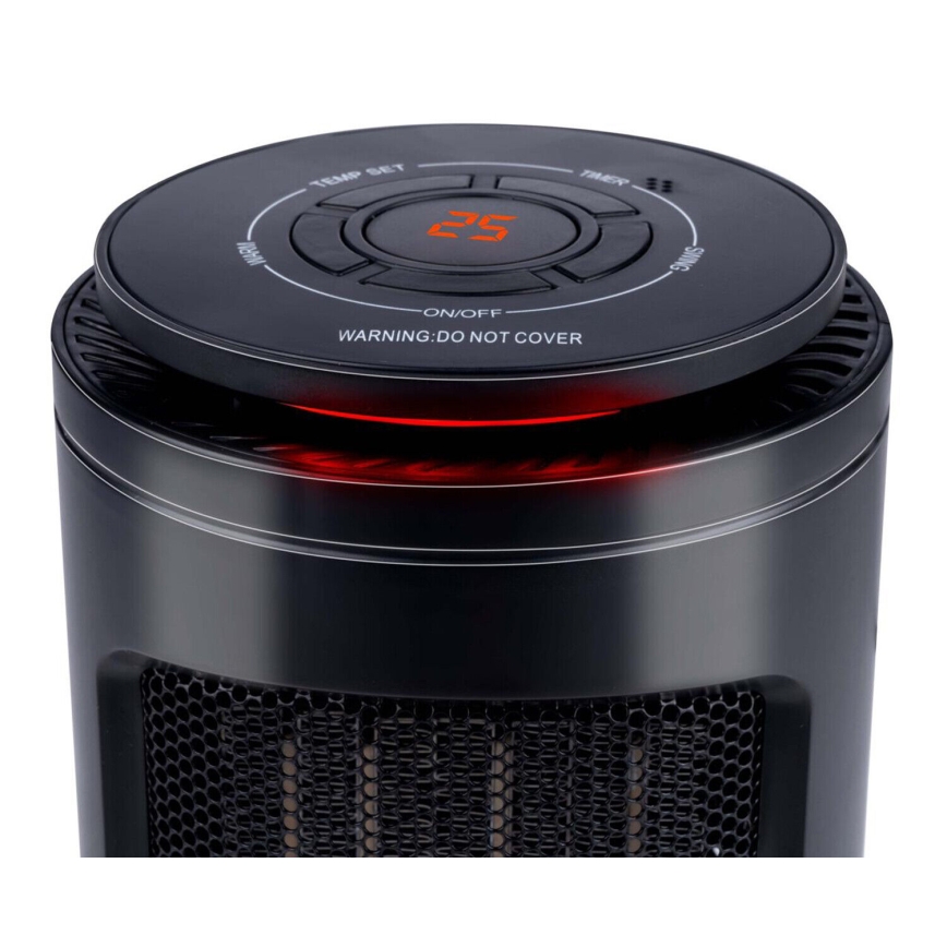 Ventilator cu element de încălzire 600/1200W/230V negru