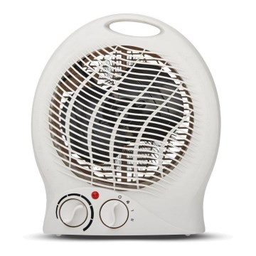 Ventilator cu element de încălzire ZEFIR 1000/2000W/230V alb