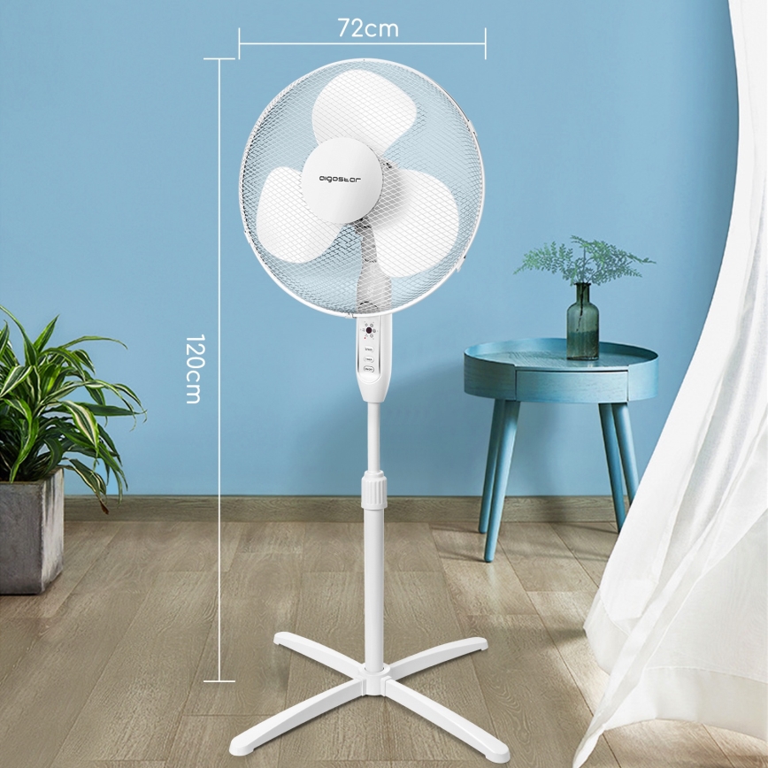 Ventilator cu picior Aigostar 40W/230V 120 cm alb