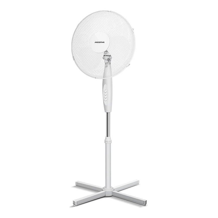 Ventilator cu picior Aigostar 45W/230V 125 cm alb