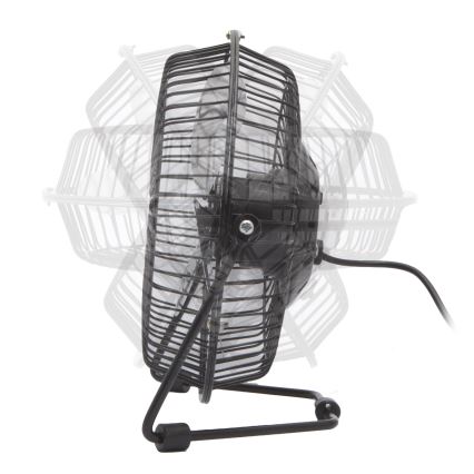 Ventilator de birou 1,75W/5V USB Ø 18 cm negru