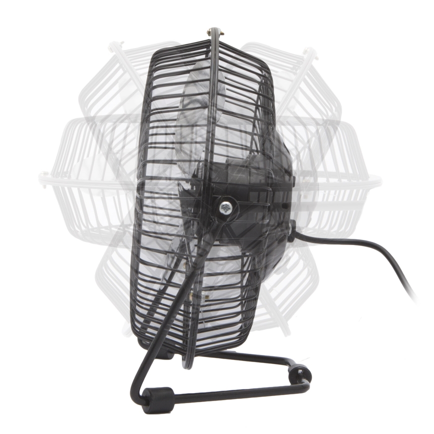 Ventilator de birou 1,75W/5V USB Ø 18 cm negru