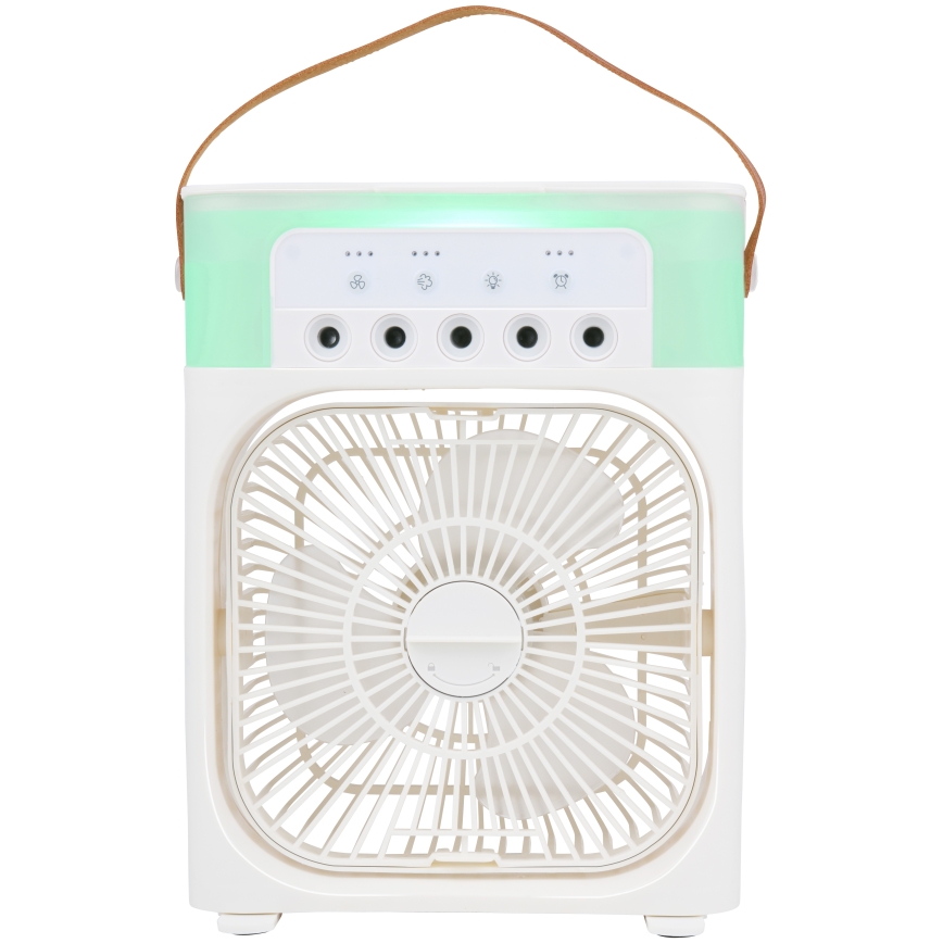 Ventilator de birou LED RGB cu efect de ceață 10W/5V