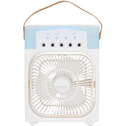 Ventilator de birou LED RGB cu efect de ceață 10W/5V