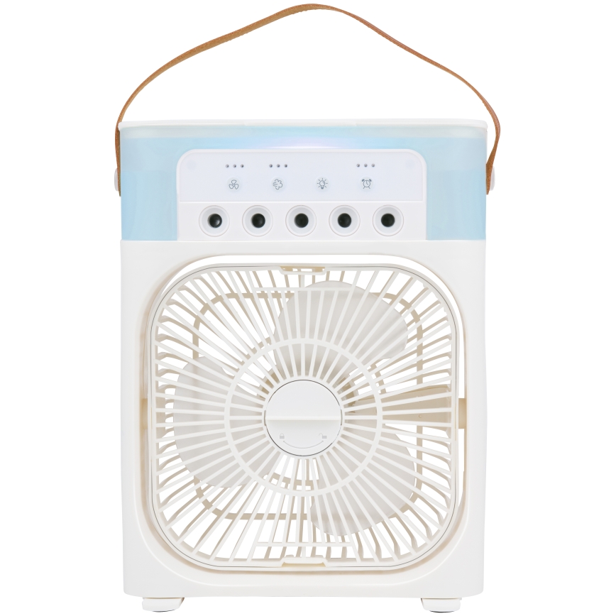 Ventilator de birou LED RGB cu efect de ceață 10W/5V