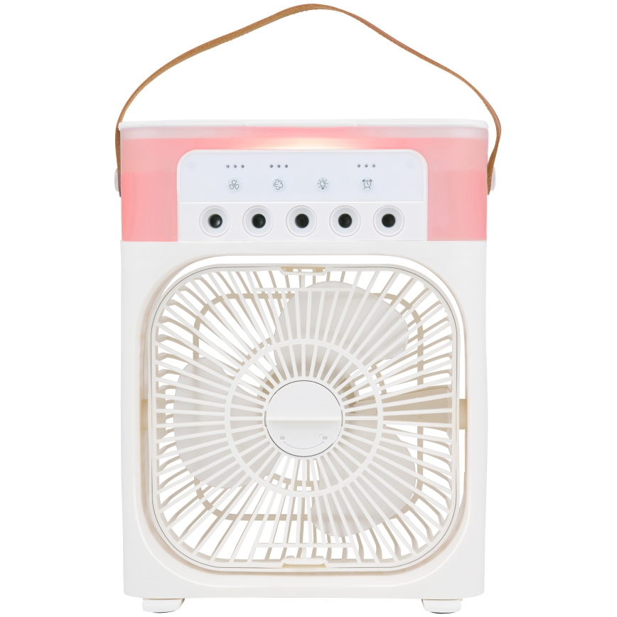 Ventilator de birou LED RGB cu efect de ceață 10W/5V