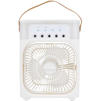 Ventilator de birou LED RGB cu efect de ceață 10W/5V
