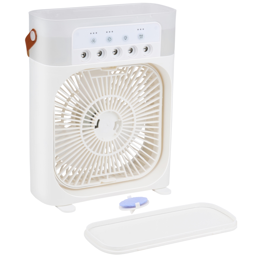 Ventilator de birou LED RGB cu efect de ceață 10W/5V