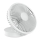 Ventilator de birou reîncărcabil, 10 W/5 V, 2400 mAh, alb