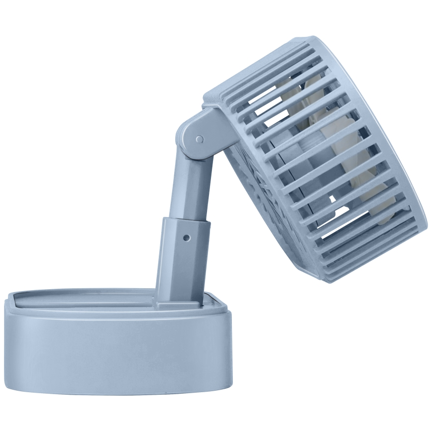 Ventilator de birou reîncărcabil 3,7 V 1200 mAh, albastru