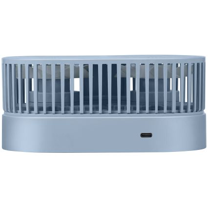 Ventilator de birou reîncărcabil 3,7 V 1200 mAh, albastru