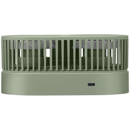 Ventilator de birou reîncărcabil 3,7V 1200 mAh verde