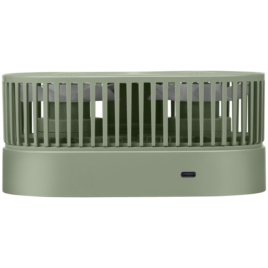 Ventilator de birou reîncărcabil 3,7V 1200 mAh verde