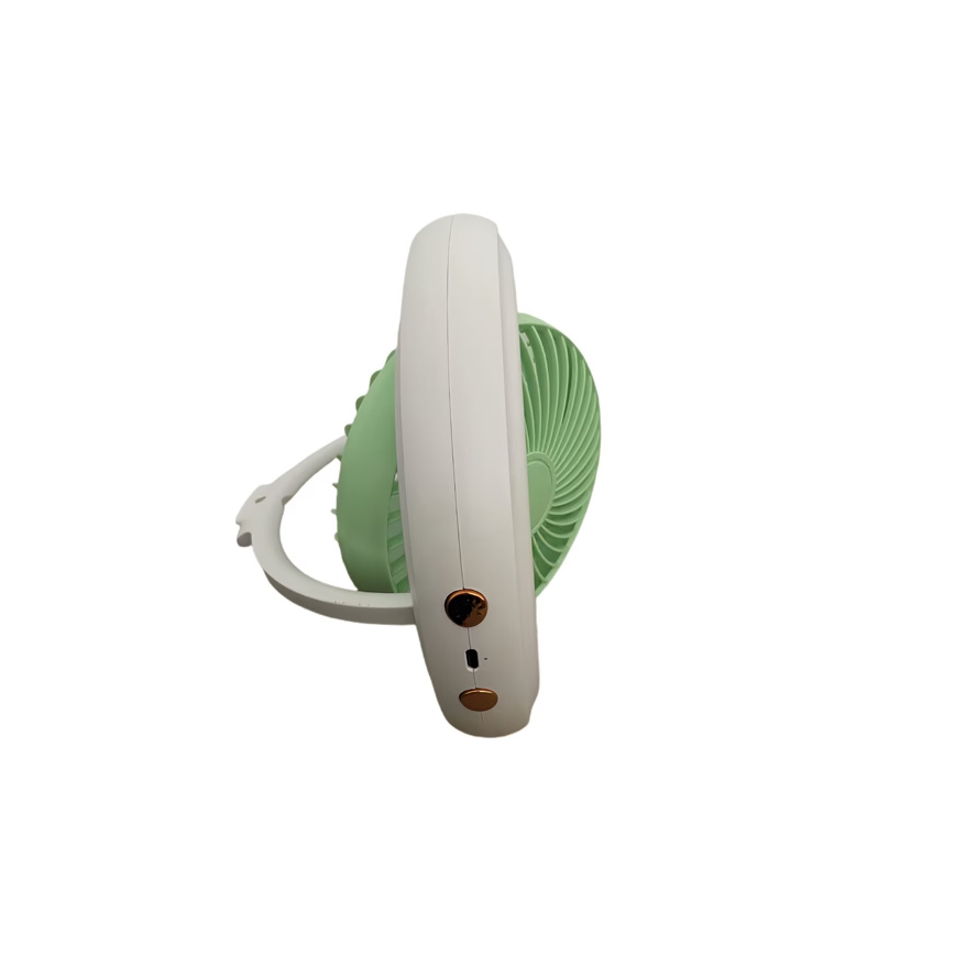 Ventilator de birou reîncărcabil 4W/5V 1200 mAh alb