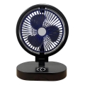 Ventilator de birou reîncărcabil 5W/5V, 1200 mAh, negru