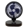 Ventilator de birou reîncărcabil 5W/5V, 1200 mAh, negru