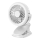 Ventilator de birou reîncărcabil cu clemă, 6W/5V, 1200 mAh, alb
