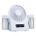 Ventilator de birou reîncărcabil cu efect de ceață, 3,7 V, 1200 mAh