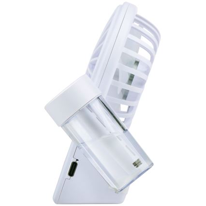 Ventilator de birou reîncărcabil cu efect de ceață, 3,7 V, 1200 mAh