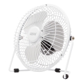 Ventilator de birou USB 1,75 W/5 V, diametru 18 cm, alb