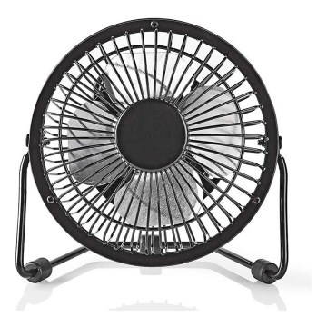 Ventilator de birou USB, 3 W, Ø 10 cm, negru