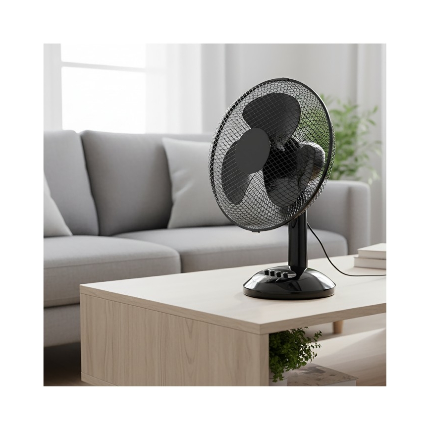 Ventilator de birou VIENTO 40W/230V, negru