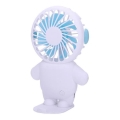 Ventilator de buzunar reîncărcabil 4,5W/5V 500 mAh alb/albastru