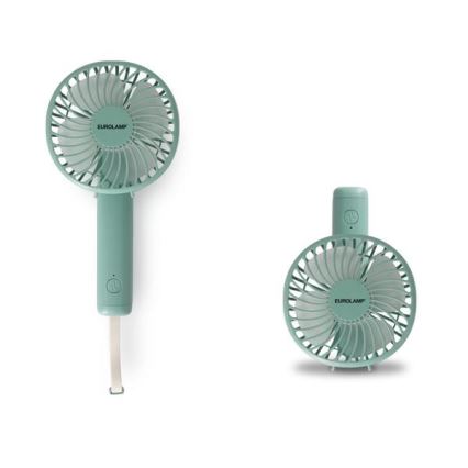 Ventilator de buzunar reîncărcabil 5W/5V, 1200 mAh, kaki