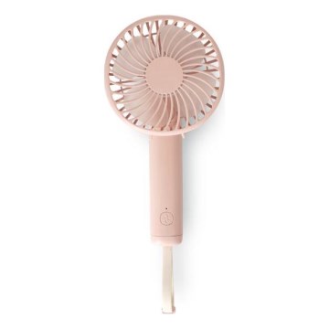 Ventilator de buzunar reîncărcabil 5W/5V 1200 mAh roz