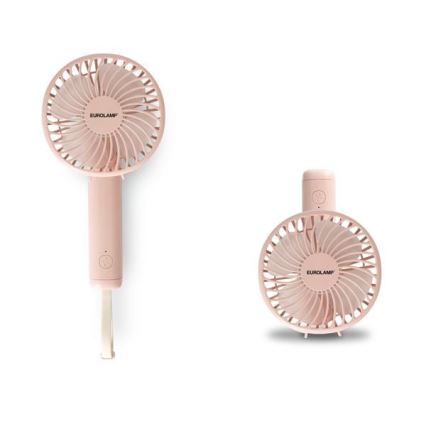 Ventilator de buzunar reîncărcabil 5W/5V 1200 mAh roz